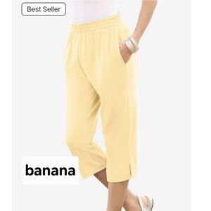 2 Pairs Plus Woman Within Capri Pants Size 1x NEW